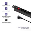 Listwa zasilająca do szafy RACK 1U | 16A | PDU | 6xFRENCH | 2m Qoltec