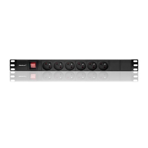 Listwa zasilająca do szafy RACK 1U | 16A | PDU | 6xFRENCH | 2m Qoltec Listwa zasilająca do szafy RACK 1U | 16A | PDU | 6xFRENCH | 2m Qoltec