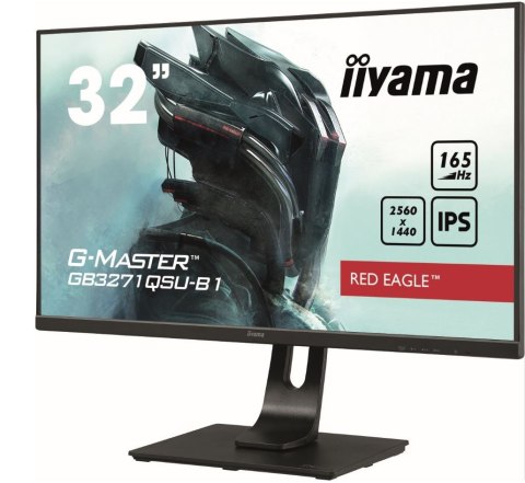 Monitor 31.5 cala GB3271QSU-B1 QHD,1ms,IPS,165Hz,HDMI,DP,400cd,FreeSync IIYAMA