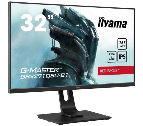 Monitor 31.5 cala GB3271QSU-B1 QHD,1ms,IPS,165Hz,HDMI,DP,400cd,FreeSync IIYAMA