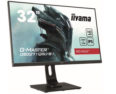 Monitor 31.5 cala GB3271QSU-B1 QHD,1ms,IPS,165Hz,HDMI,DP,400cd,FreeSync IIYAMA