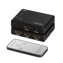 Przełącznik Switch 3x1 HDMI, 1080p 60Hz, z pilotem LogiLink
