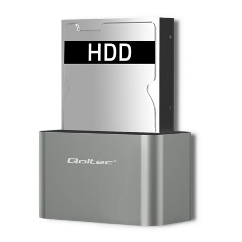 Stacja dokująca dysków HDD/SSD | 2.5"/3.5" SATA | USB 3.0 Qoltec Stacja dokująca dysków HDD/SSD | 2.5"/3.5" SATA | USB 3.0 Qoltec