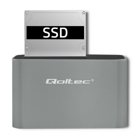 Stacja dokująca dysków HDD/SSD | 2.5"/3.5" SATA | USB 3.0 Qoltec Stacja dokująca dysków HDD/SSD | 2.5"/3.5" SATA | USB 3.0 Qoltec