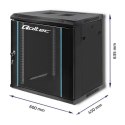 Szafa RACK 19 cali | 12U | 600 x 635 x 450 Qoltec
