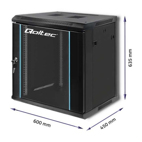 Szafa RACK 19 cali | 12U | 600 x 635 x 450 Qoltec Szafa RACK 19 cali | 12U | 600 x 635 x 450 Qoltec
