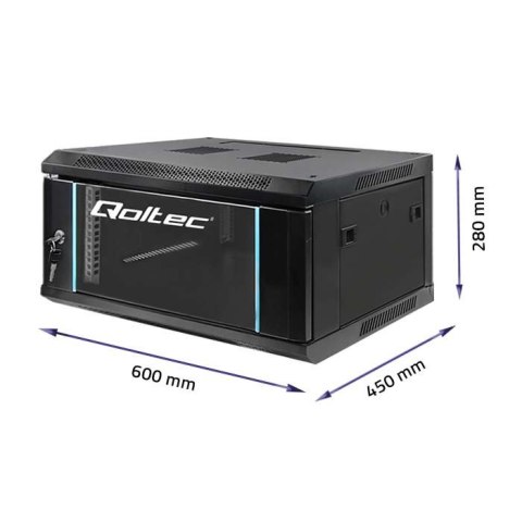 Szafa RACK 19 cali | 4U | 600 x 280 x 450 Qoltec Szafa RACK 19 cali | 4U | 600 x 280 x 450 Qoltec
