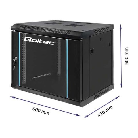 Szafa RACK 19 cali | 9U | 600 x 500 x 450 Qoltec Szafa RACK 19 cali | 9U | 600 x 500 x 450 Qoltec