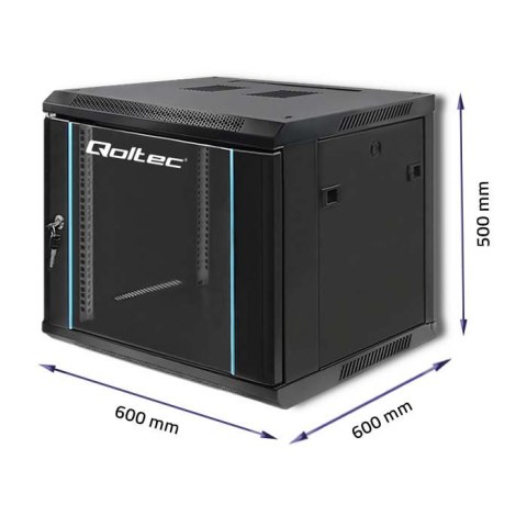 Szafa RACK 19 cali | 9U | 600 x 500 x 600 Qoltec Szafa RACK 19 cali | 9U | 600 x 500 x 600 Qoltec