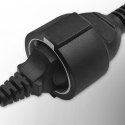 Adapter IEC 320 C14 / SCHUKO | 0.15m Qoltec