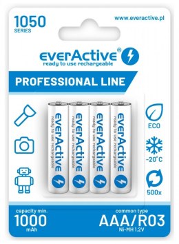 Akumulatory paluszki R03/AAA 1000 mAH blister 4 szt. EverActive