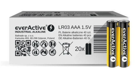 Baterie paluszki LR03/AAA 40 szt. EverActive