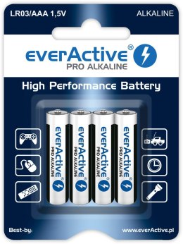 Baterie paluszki LR03/AAA blister 4 szt. EverActive