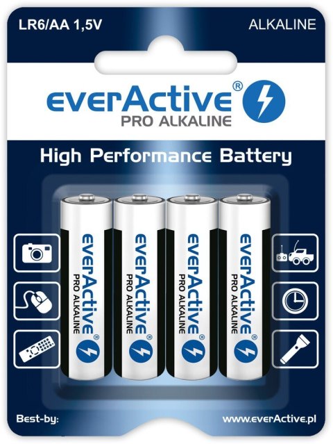 Baterie paluszki LR6/AA blister 4 szt. EverActive