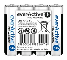 Baterie paluszki LR6/AA folia 4 szt. EverActive