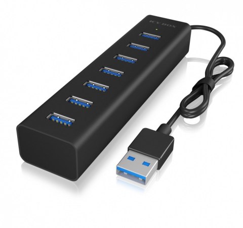 IB-HUB1700-U3 7-Port USB HUB+zasilacz IcyBox IB-HUB1700-U3 7-Port USB HUB+zasilacz IcyBox