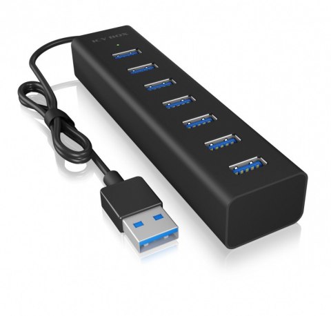 IB-HUB1700-U3 7-Port USB HUB+zasilacz IcyBox IB-HUB1700-U3 7-Port USB HUB+zasilacz IcyBox