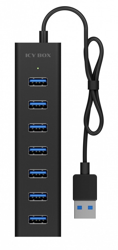IB-HUB1700-U3 7-Port USB HUB+zasilacz IcyBox IB-HUB1700-U3 7-Port USB HUB+zasilacz IcyBox