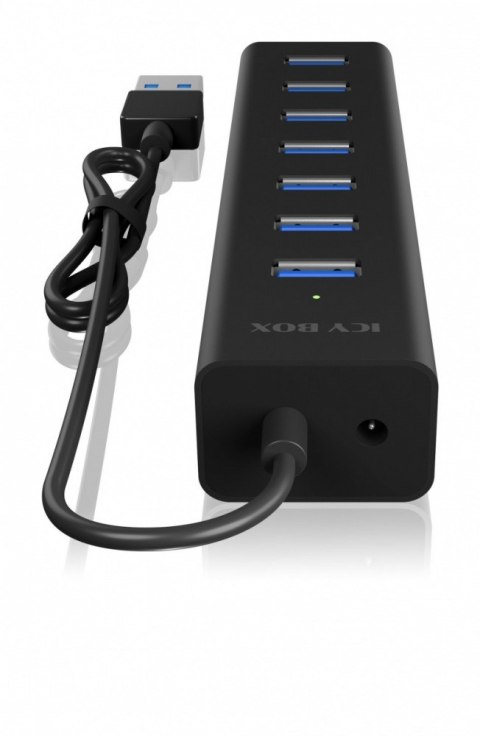 IB-HUB1700-U3 7-Port USB HUB+zasilacz IcyBox IB-HUB1700-U3 7-Port USB HUB+zasilacz IcyBox