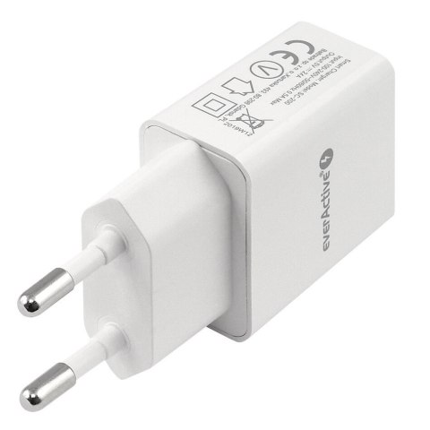 Ładowarka sieciowa 1xUSB 2,4A, 12W EverActive Ładowarka sieciowa 1xUSB 2,4A, 12W EverActive