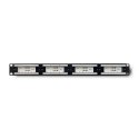Patch panel RACK | 24 porty | kat.6 UTP | Czarny Qoltec