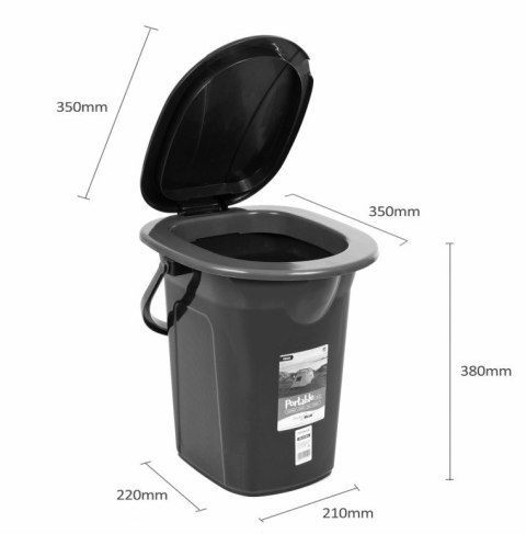 Toaleta turystyczna GB320BR granatowo-różowa GreenBlue Toaleta turystyczna GB320BR granatowo-różowa GreenBlue