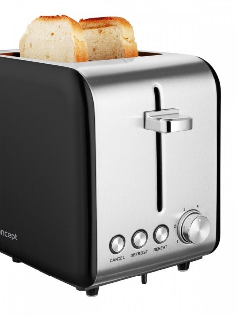 Toster TE2052 inox czarny Concept