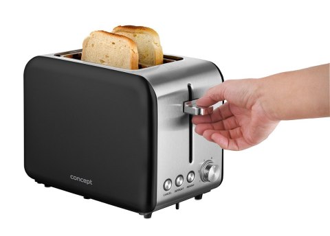 Toster TE2052 inox czarny Concept