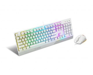 Zestaw Klawiatura + Mysz Vigor GK30 Combo biały MSI