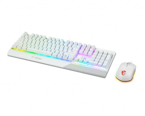 Zestaw Klawiatura + Mysz Vigor GK30 Combo biały MSI