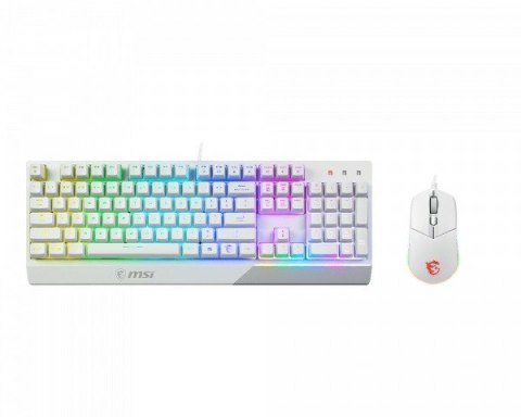Zestaw Klawiatura + Mysz Vigor GK30 Combo biały MSI