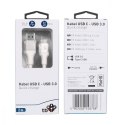 Kabel USB 3.0 - USB C 2m PREMIUM 3A biały TPE TB