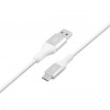 Kabel USB 3.0 - USB C 2m PREMIUM 3A biały TPE TB