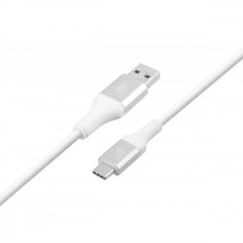Kabel USB 3.0 - USB C 2m PREMIUM 3A biały TPE TB Kabel USB 3.0 - USB C 2m PREMIUM 3A biały TPE TB