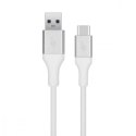 Kabel USB 3.0 - USB C 2m PREMIUM 3A biały TPE TB