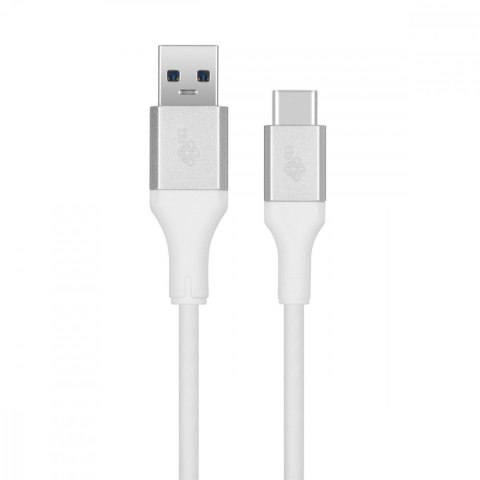 Kabel USB 3.0 - USB C 2m PREMIUM 3A biały TPE TB Kabel USB 3.0 - USB C 2m PREMIUM 3A biały TPE TB