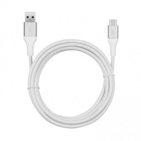 Kabel USB 3.0 - USB C 2m PREMIUM 3A biały TPE TB Kabel USB 3.0 - USB C 2m PREMIUM 3A biały TPE TB