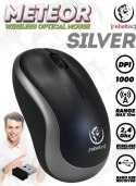 Mysz bezprzewodowa METEOR Srebrna Rebeltec