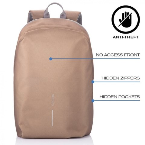 Plecak antykradzieżowy BOBBY SOFT BROWN XD DESIGN Plecak antykradzieżowy BOBBY SOFT BROWN XD DESIGN