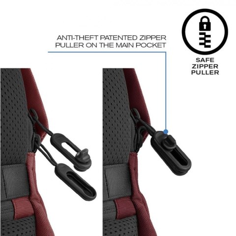 Plecak antykradzieżowy BOBBY SOFT RED XD DESIGN Plecak antykradzieżowy BOBBY SOFT RED XD DESIGN