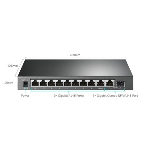 Switch SG1210MPE Smart 8GE PoE+ 1GE 1SFP TP-LINK Switch SG1210MPE Smart 8GE PoE+ 1GE 1SFP TP-LINK