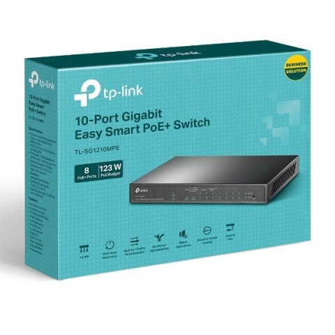 Switch SG1210MPE Smart 8GE PoE+ 1GE 1SFP TP-LINK Switch SG1210MPE Smart 8GE PoE+ 1GE 1SFP TP-LINK