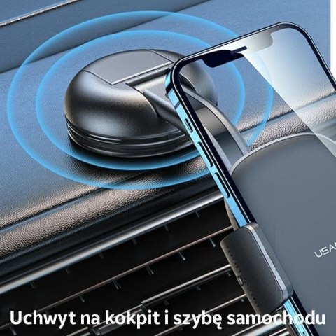 Uchwyt na kokpit lub do szyby US-ZJ063 Czarny USAMS Uchwyt na kokpit lub do szyby US-ZJ063 Czarny USAMS