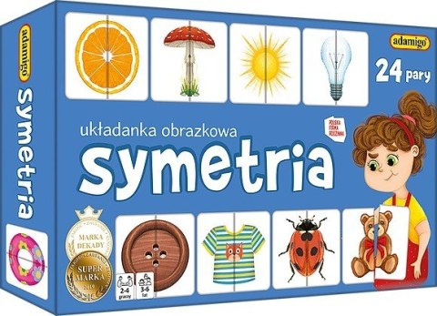 Gra Symetria - układanka obrazkowa Adamigo Gra Symetria - układanka obrazkowa Adamigo
