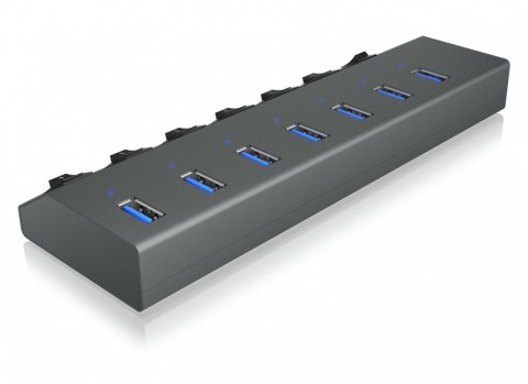 IB-HUB1701-C3 7xUSB Type-A, włącznik/wyłącznik dla każdego USB portu IcyBox IB-HUB1701-C3 7xUSB Type-A, włącznik/wyłącznik dla każdego USB portu IcyBox