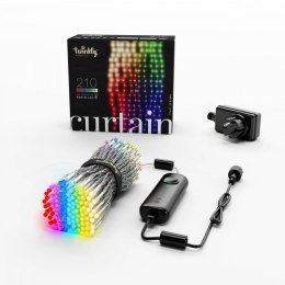 Inteligentna kurtyna Curtain 210 LED RGB+W 1,5/2,1m, przezroczysty przewód TWINKLY