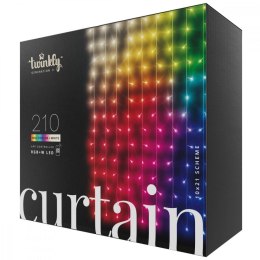 Inteligentna kurtyna Curtain 210 LED RGB+W 1,5/2,1m, przezroczysty przewód TWINKLY