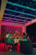 Inteligentna kurtyna Curtain 210 LED RGB+W 1,5/2,1m, przezroczysty przewód TWINKLY
