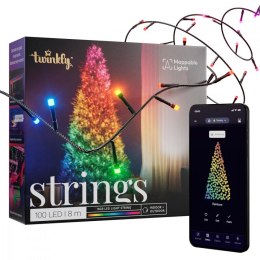 Inteligentne lampki choinkowe Strings 100 LED RGB 8 m łańcuch TWINKLY