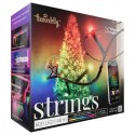 Inteligentne lampki choinkowe Strings 600 RGB LED, łańcuch, przezroczysty przewód, 48 m, IP44 TWINKLY